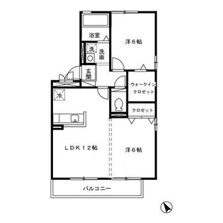 ヒーリングK【1階】の間取り