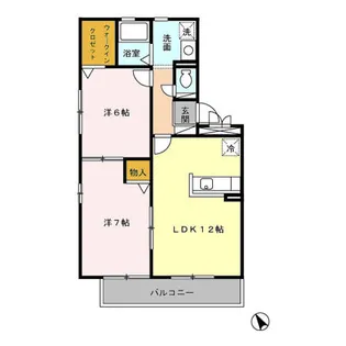 ヒーリングK【1階】の間取り