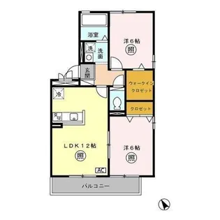 ヒーリングK【2階】の間取り