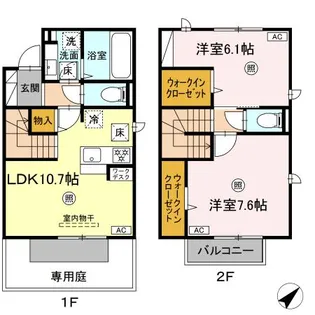 メゾンドエテ【1階】の間取り