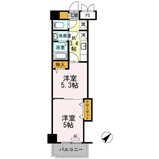 木下鉱産ビルⅡ【3階】の間取り