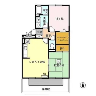 ポサーダ平田【1階】の間取り