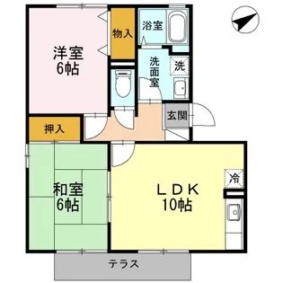 リベルテS. A棟【1階】の間取り