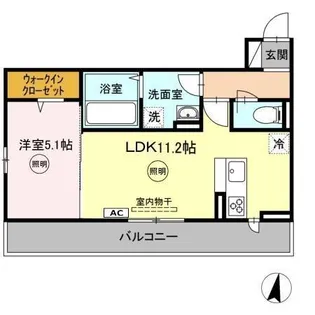 ユーフォリア行橋【3階】の間取り