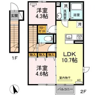 Forest river【2階】の間取り
