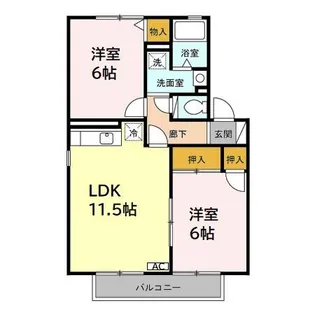 フラッターM【2階】の間取り