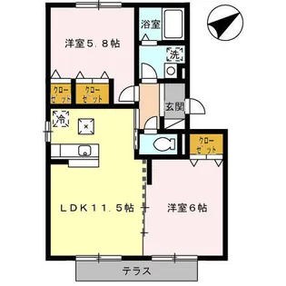 リセーラ【1階】の間取り
