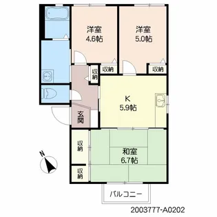 フラワーセゾン吉祥寺【2階】の間取り