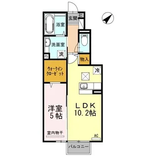 クラポンテMⅡ【1階】の間取り