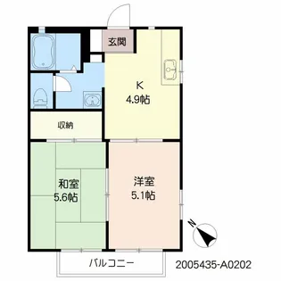 プティ・ヴェルジェ【2階】の間取り