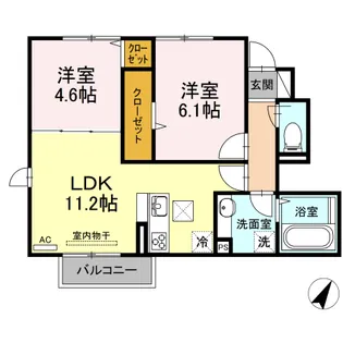 CloverⅡ【1階】の間取り