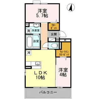 イース黒崎【306号室】の間取り