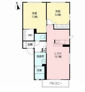フォレストⅡ【2階】の間取り