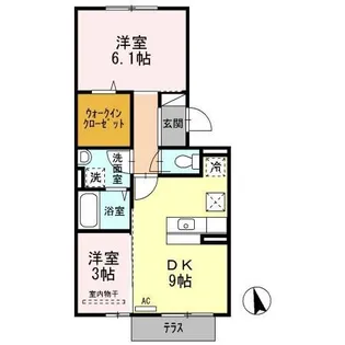 ボヌール チヒロ【1階】の間取り