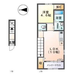 OLIVEⅡ(オリーブ)【207号室】の間取り