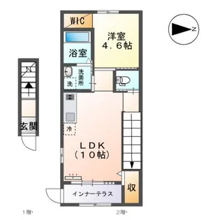 OLIVEⅡ(オリーブ)【2階】の間取り