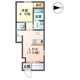 OLIVEⅡ(オリーブ)【109号室】の間取り