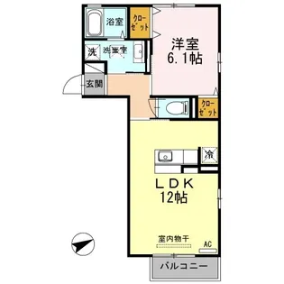 コープアールエムⅠ【2階】の間取り