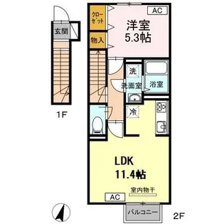 May Fevrier【2階】の間取り