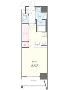 LEGEND鍛冶町【1303号室】の間取り