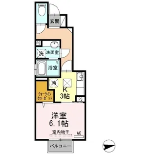 グレーシア南八千代【1階】の間取り