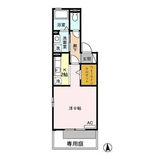 シルクハイツ【1階】の間取り