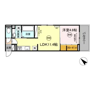 喜宝 Tomoda【2階】の間取り