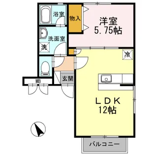 アールエムハイツ Ⅲ【1階】の間取り