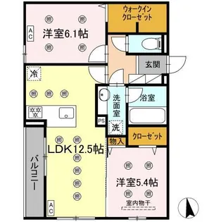 アトレ西折尾【3階】の間取り