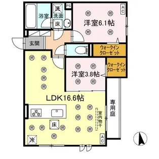 アトレ西折尾【1階】の間取り