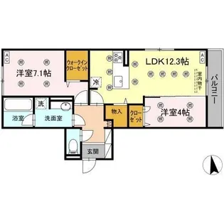 アトレ西折尾【2階】の間取り