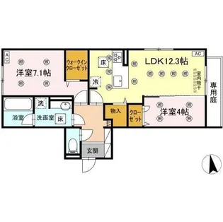 アトレ西折尾【1階】の間取り