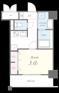 エターナルプレイス芳賀【6階】の間取り