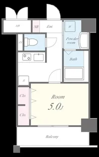 エターナルプレイス芳賀【5階】の間取り