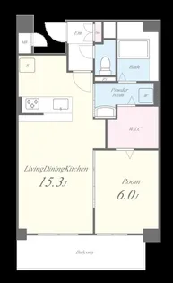 MYS CASETTA KOKURA(ミースカセッタ小倉)【0604号室】の間取り
