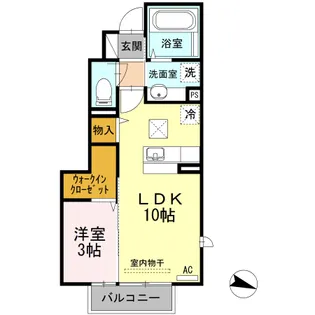 ゆららⅡ【1階】の間取り