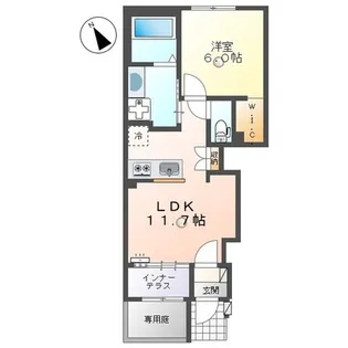 アジャート【1階】の間取り