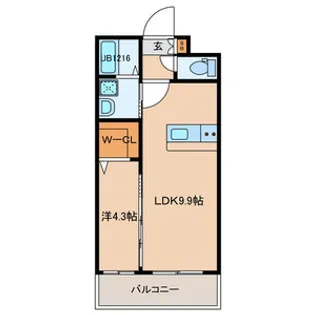 AーMENT385【203号室号室】の間取り