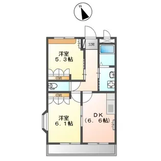 メゾン・グランドソレイユ【205号室】の間取り