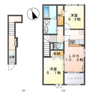 レクエルド守恒【2階】の間取り
