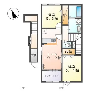 レクエルド守恒【2階】の間取り