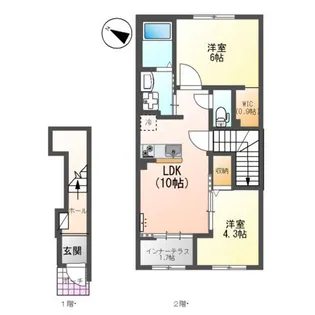 ブドワール【203号室】の間取り