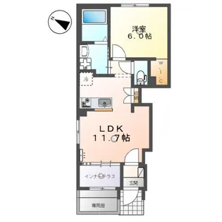 ブドワール【1階】の間取り