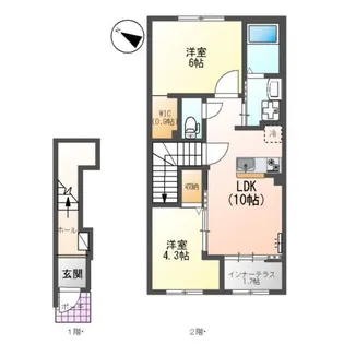 ブドワール【2階】の間取り