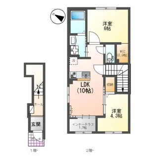 ブドワール【2階】の間取り