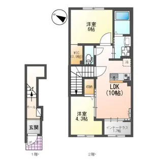 ブドワール【205号室】の間取り