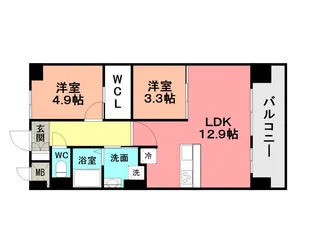 フローリィ279【0701号室】の間取り