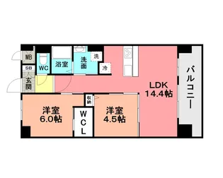 フローリィ279【0304号室】の間取り
