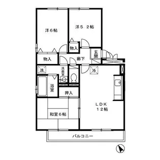 シャルマン・ドミール【3階】の間取り