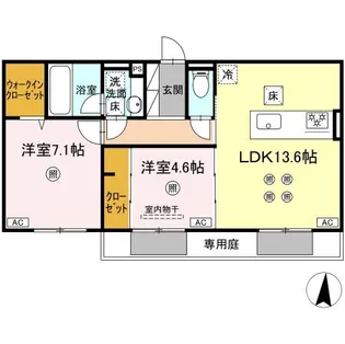 Belle FleurⅡ【1階】の間取り